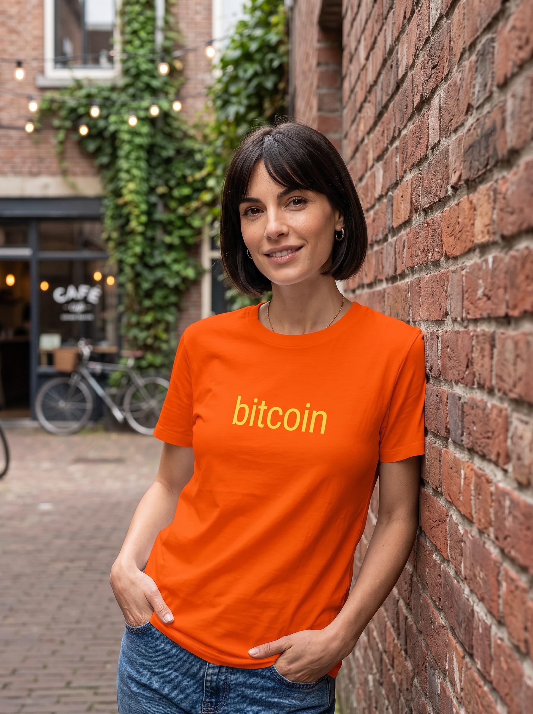 bitcoin orange t-shirt